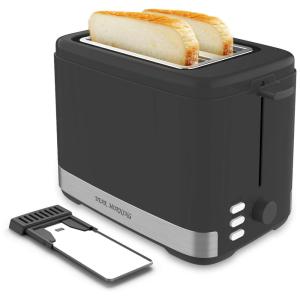 Dear Morning Torradeira de 2 Fatias com 7 Níveis de Tostagem, 700W, 110V, Preta