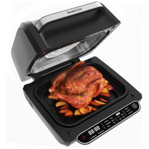 Fritadeira Elétrica AirFryer 7 em 1, Grande Capacidade com Painel Digital, 110v, GEEK CHEF GMBL, Preto