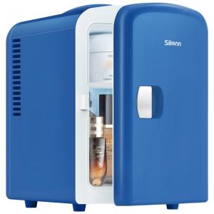 Mini Geladeira para Skincare 4 Litros, 12V, 110V, SILONN SLRE01B1, Azul