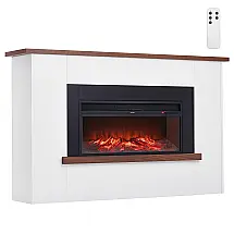 Lareira Elétrica VEVOR 169x37x104cm 1500W Chamas 3D Timer Remoto 110V