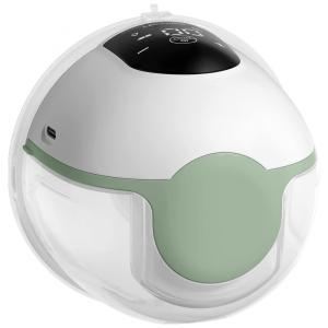 Bomba Tira Leite Unica Elétrica Recarregável com Painel Digital 3 Modos e 9 Níveis de Sucção, MOMCOZY S12 1, Cinza