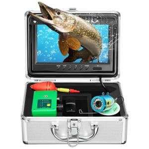 Câmera de Pesca Subaquática Portátil à Prova d IP68 com Monitor e Luzes Infravermelhas, Cabo 30 M, ADALOV, Prateado