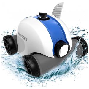 Robô Limpador de Piscina com Limpeza Poderosa e Motores de Acionamento Duplo, PAXCESS HJ10081, Branco