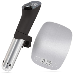 Greater Goods Sous Vide and Kitchen Scale Bundle The Future is in Your Kitchen All Chrome Everything, Become a Master Home Chef