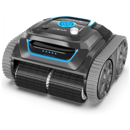 Robô Limpador de Piscina sem Fio com Escalada em Parede, Controle por APP e Mapeamento Inteligente, WYBOT S1, Preto