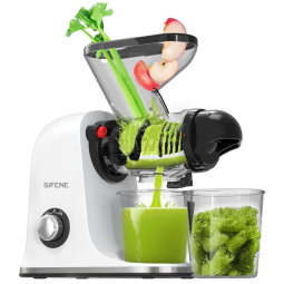 Centrifuga de Frutas com Função Reversa, Motor Silencioso e Mastigação Lenta, 110V 150W, SiFENE, Branca