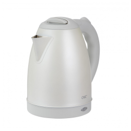 Chaleira Elétrica 1,7L em Aço Inoxidável com Fervura Rápida, Desligamento Automático e Base Giratória, 1100W, COOK WITH COLOR, Creme