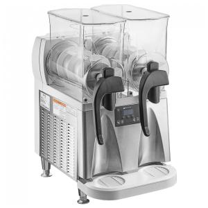 Máquina de Frozen Bunn 58000.0002 Ultra NX Branco e Aço Inoxidável Dupla de 11,36 Litros com Tampas Planas 110V