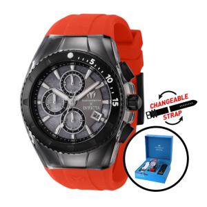 Relógio Masculino TechnoMarine X Invicta Five Elements SPACE com 3 Alças Intercambiáveis 44,5mm, Vermelho TM 122002