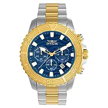 Relgio masculino profissional 45,5 mm. Ao. Ouro 24002