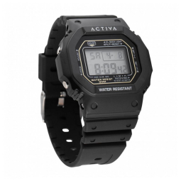 Relógio Digital Masculino Invicta Activa Retro X 44,5mm - Preto ACW424002
