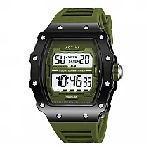 Relógio Digital Masculino Activa X Invicta 44,3mm Verde Militar ACW2296002