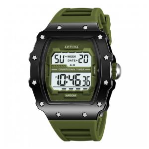Relógio Digital Masculino Activa X Invicta 44,3mm Verde Militar ACW2296002