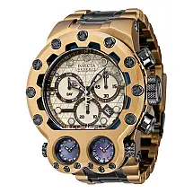 Relógio Masculino Reserve Bolt Magnum Tria, Invicta 35102, Dourado e Cinza