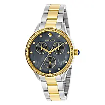 Relógio Feminino Wildflower, Invicta 29102, Prata, Dourado e Cinza