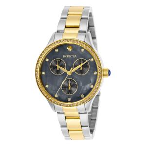 Relógio Feminino Wildflower, Invicta 29102, Prata, Dourado e Cinza