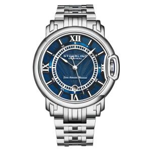 Relógio Masculino Stuhrling 1001.02 Automático 44mm, Prata