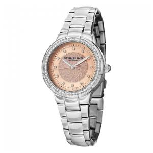 Relógio Feminino Stuhrling Sparkle 851 Quartzo 34mm, Prata Clássico