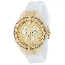 Relógio Feminino de Quartzo Bolt, Invicta 38202, Branco e Dourado