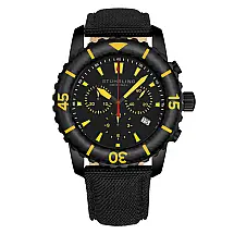Relógio Masculino Stuhrling Yara 2002 Quartz 43mm Preto Clássico Resistente e Elegante