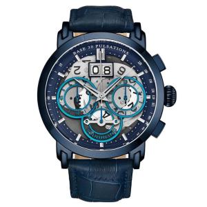 Relógio Masculino Stuhrling Imperia 392 Quartzo 47mm com Cronógrafo, Azul