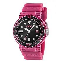 Relgio Pro Feminino - 40mm. Rosa quente. Transparente 37302