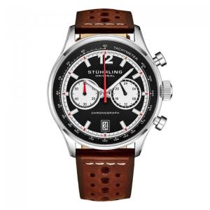 Relógio Masculino Stuhrling Monaco 933 Quartzo 44mm com Cronógrafo, Marrom