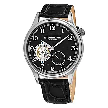 Relógio Masculino Stuhrling Classique 983 de Corda Manual 40mm, Preto