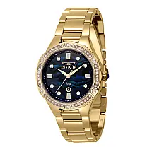 Relgio Angel Feminino com Mostrador Abalone - 35mm. Ouro 40402