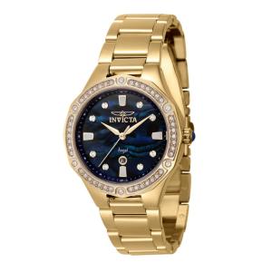 Relgio Angel Feminino com Mostrador Abalone - 35mm. Ouro 40402