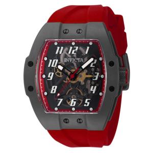 Relgio Automtico Masculino Invicta com Pulseira JM Vermelha - 47 mm - Modelo 44402