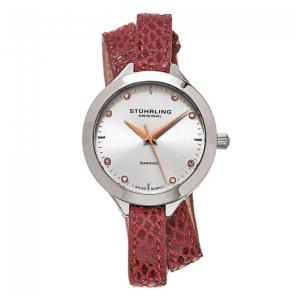 Relógio Feminino Stuhrling Vogue 624 Quartzo 38mm, Vermelho