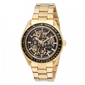 Relógio Masculino Automático Invicta Objet D Art com Mostrador Esqueleto 47mm, Dourado 49502