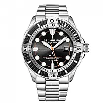 Relógio Masculino Stuhrling Astral Automático 45mm Prata - Design Elegante e Durável