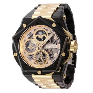 Relgio Masculino Reserva Helios Automtico - 54mm. Ouro. Preto 44602