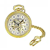 Relógio de Bolso Masculino Stuhrling Jove 986 Quartzo 48mm, Dourado