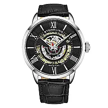 Relógio Masculino Stuhrling Delphi 696 Automático 44mm, Preto
