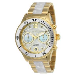 Relgio feminino anjo - 40 mm. Ouro. Branco 24702