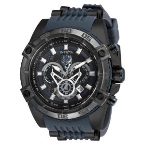 Relgio masculino Marvel Pantera Negra - 52 mm. Preto. Azul 26802