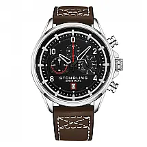 Relógio Masculino Stuhrling Aviador 929 Quartzo 45mm, Marrom