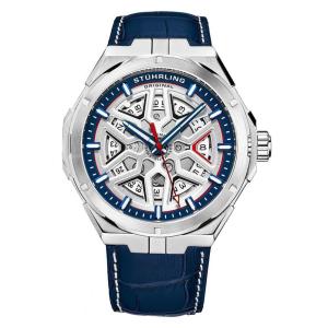 Relógio Masculino Stuhrling Gio 379 Automático 41mm, Azul