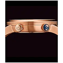 Relgio Suo Journeyman A171 com pulseira em couroe mostrador preto Stuhrling