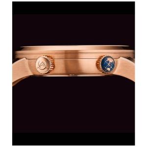 Relgio Suo Journeyman A171 com pulseira em couroe mostrador preto Stuhrling