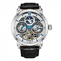 Relógio Masculino Stuhrling Luciano 371A Automático 46mm, Azul