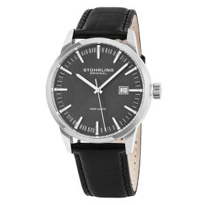 Relógio Masculino Stuhrling 555A.02 Quartzo 42mm, Preto
