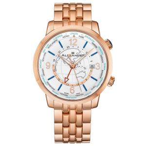 Relgio suo Journeyman A171 com pulseira em couroe movimento automtico