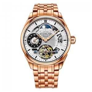 Relógio Masculino Stuhrling Presidia 943B Automático 42mm, Ouro Rosa