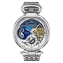 Relógio Masculino Stuhrling Modena 46mm Automático, Aço Inoxidável Prata, Design Elegante