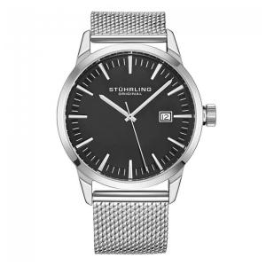 Relógio Masculino Stuhrling Ascot 555M Quartzo 42mm, Prata