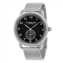 Relógio Masculino Stuhrling Classique 40mm Quartzo, Caixa Prata, Estilo Clássico e Elegante